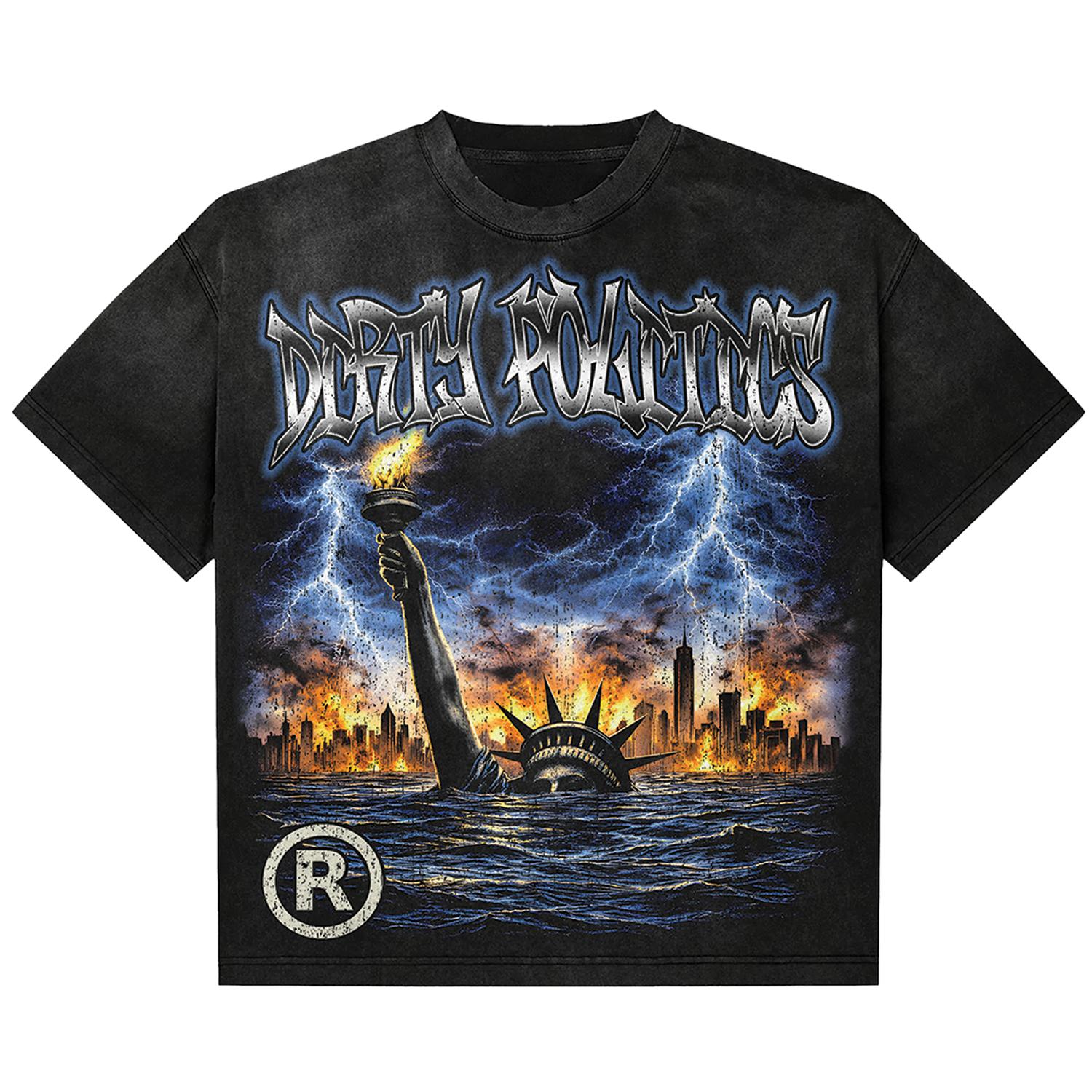 Dirty Politics "Underwater" Black Tee