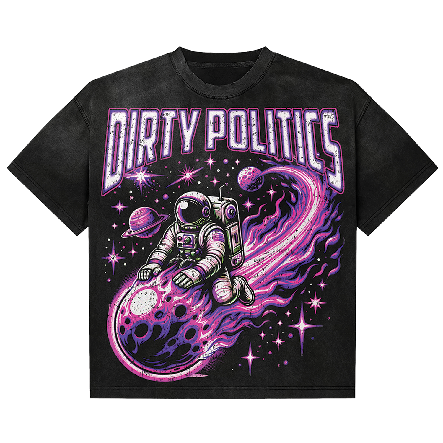 Dirty Politics "Meteor" Black Tee