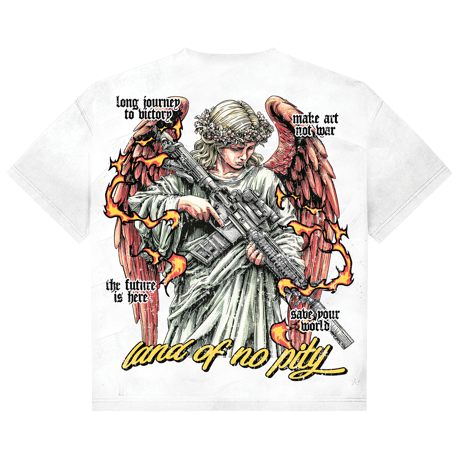 Dirty Politics "Angel" White Tee