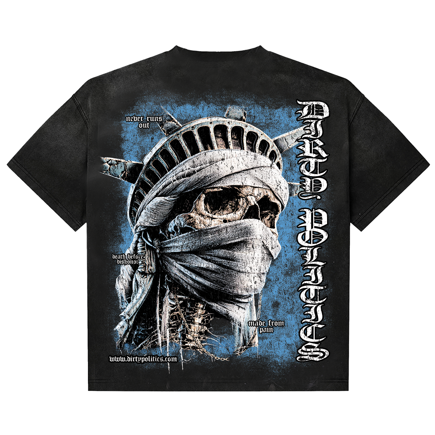 Dirty Politics "Death Before Dishonor" Black Tee