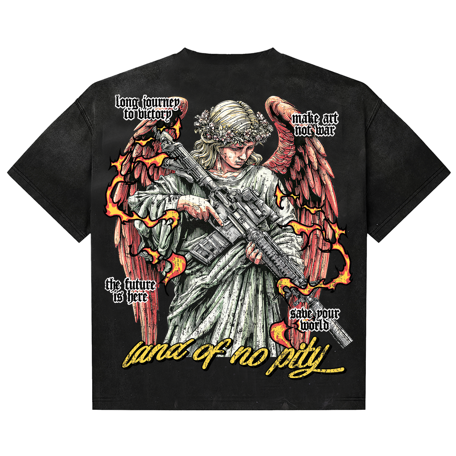 Dirty Politics "Angel" Black Tee