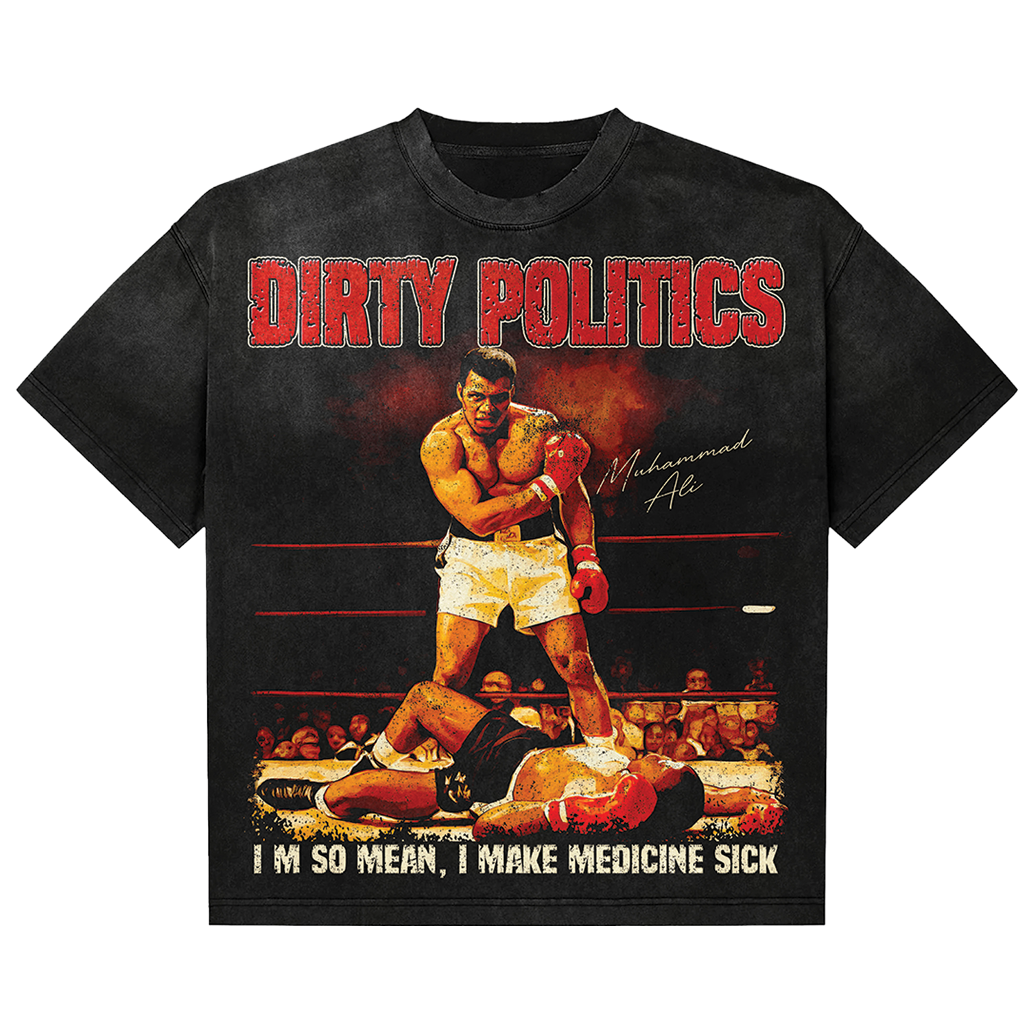 Dirty Politics "Knockout" Black Tee