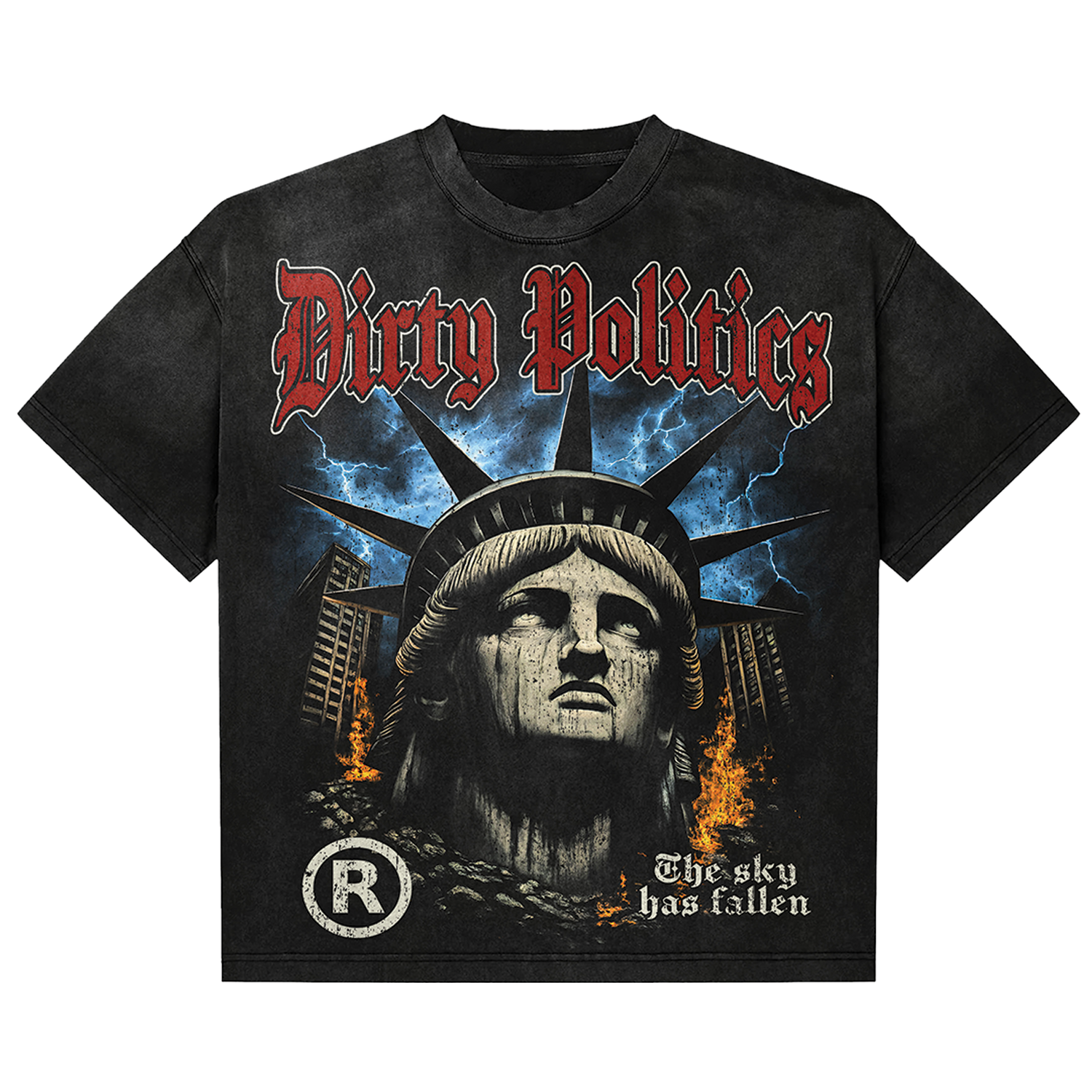 Dirty Politics "Fallen Sky" Black Tee