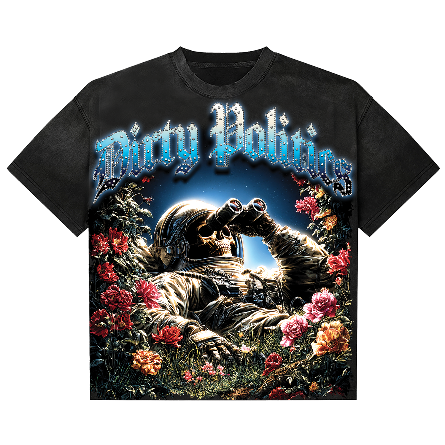 Dirty Politics "Ocean" Black Tee