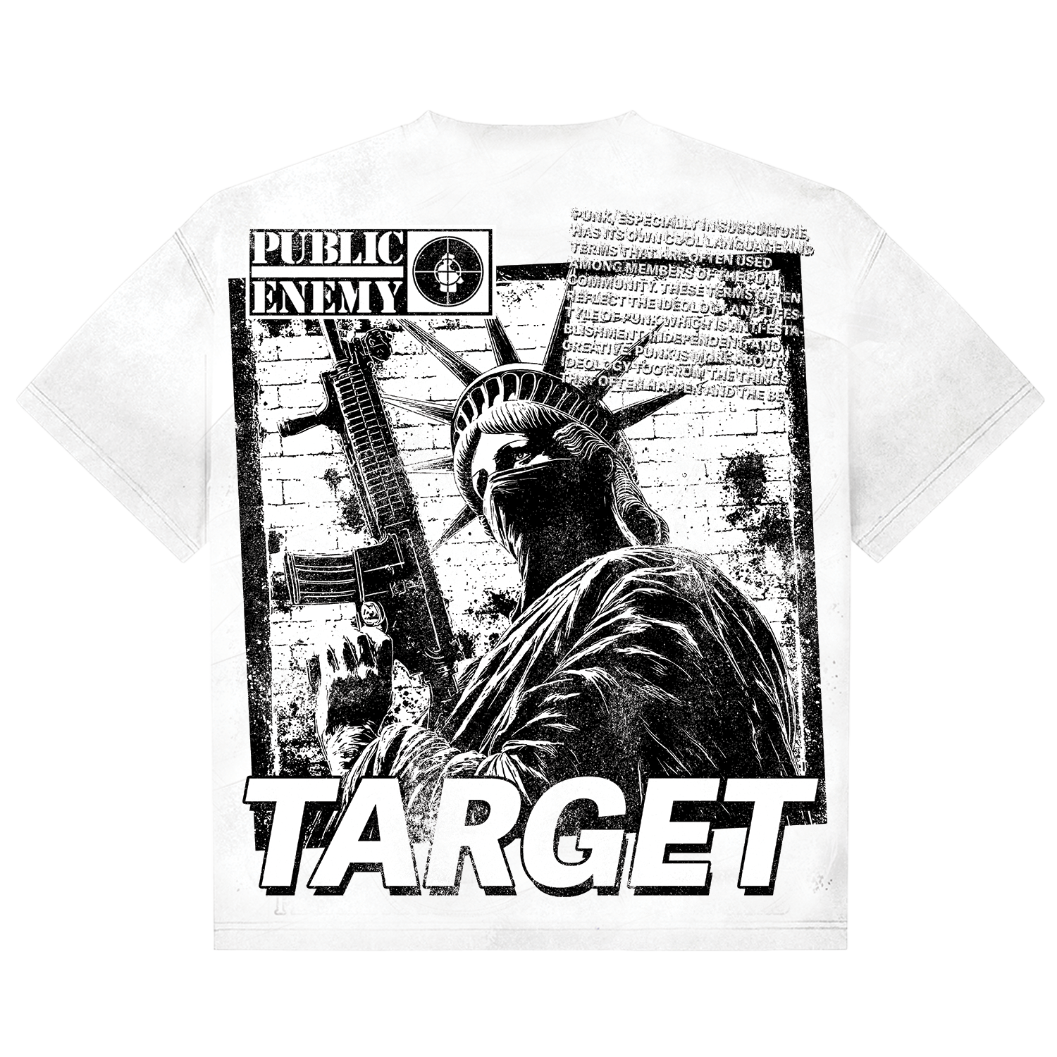 Dirty Politics "Public Enemy" White Tee