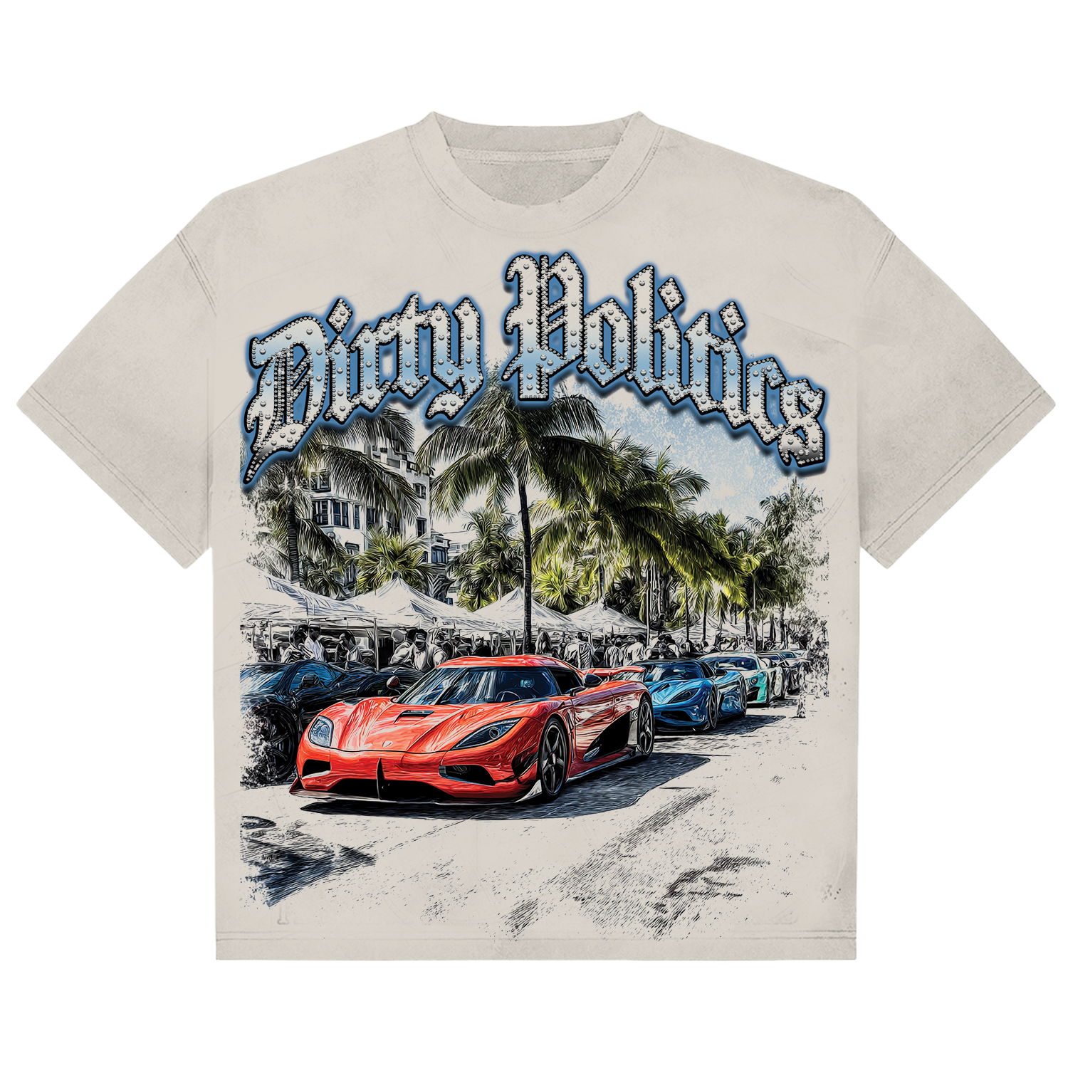 Dirty Politics "Red Key" Creme Tee