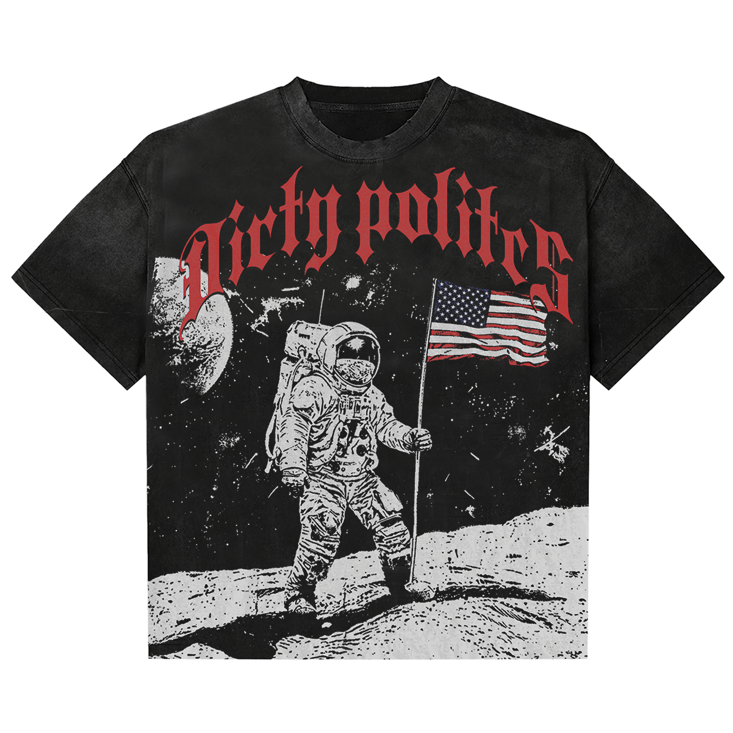 Dirty Politics "Outer-Space" Black Tee