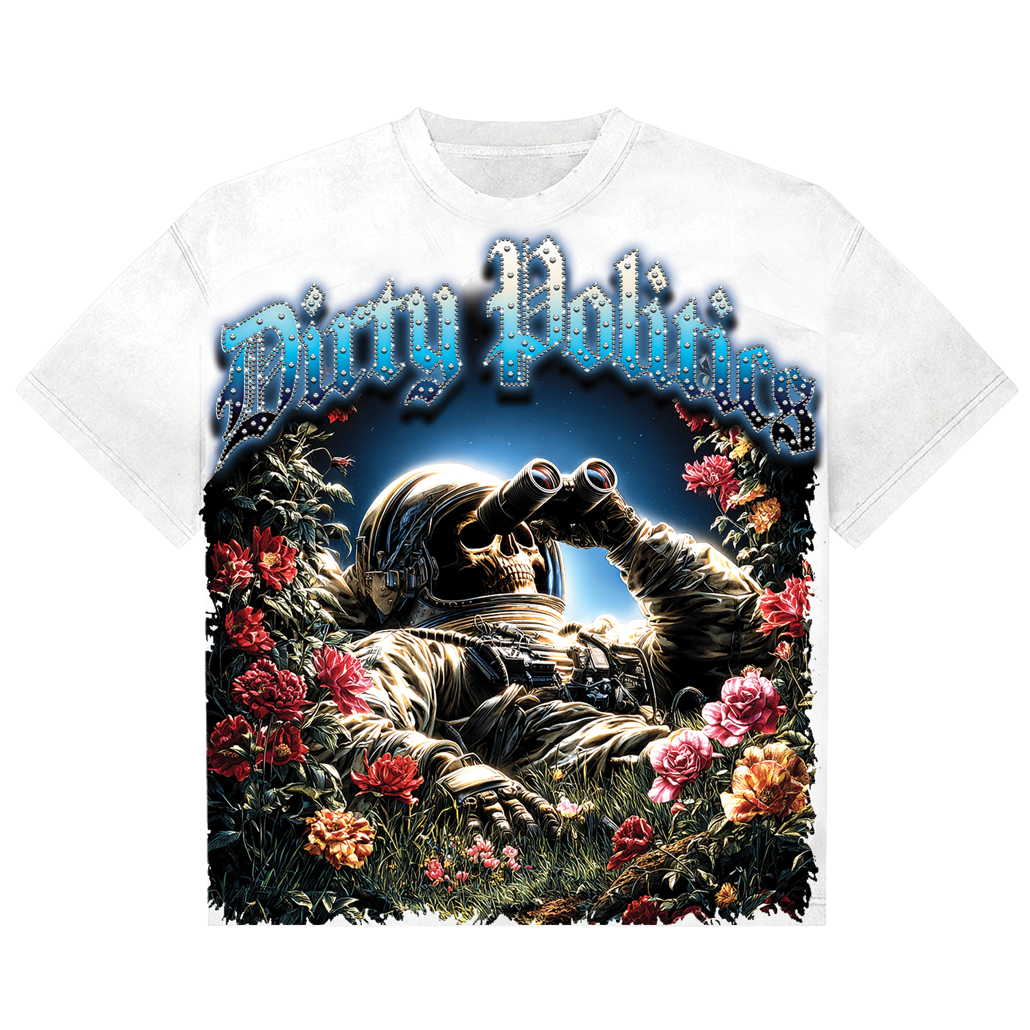 Dirty Politics "Ocean" White Tee